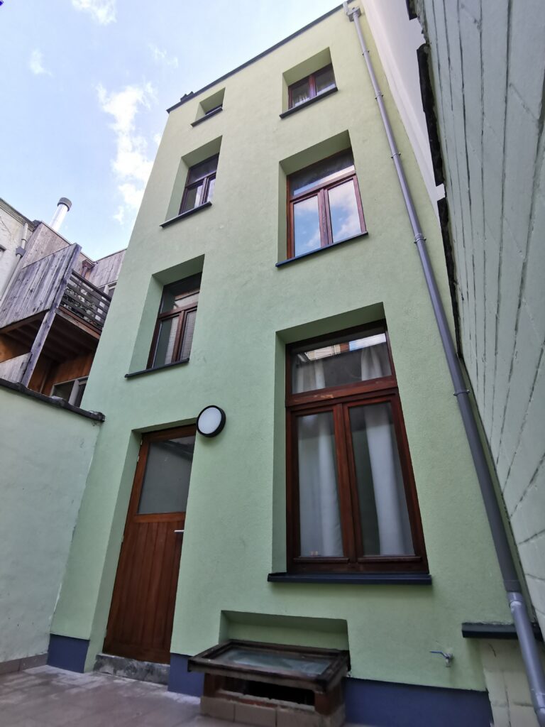 Gevelbepleistering na de werken